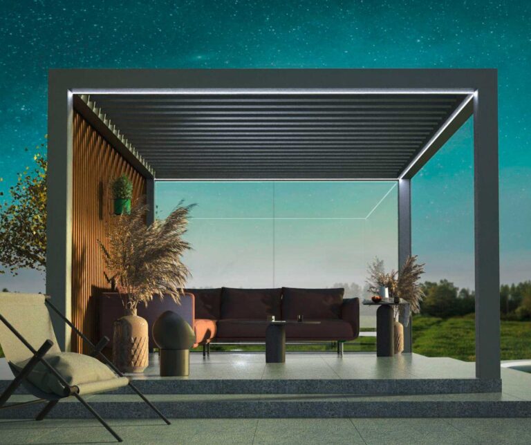 SolarPergola Die Zukunft der Sonnenschutzsysteme trifft auf